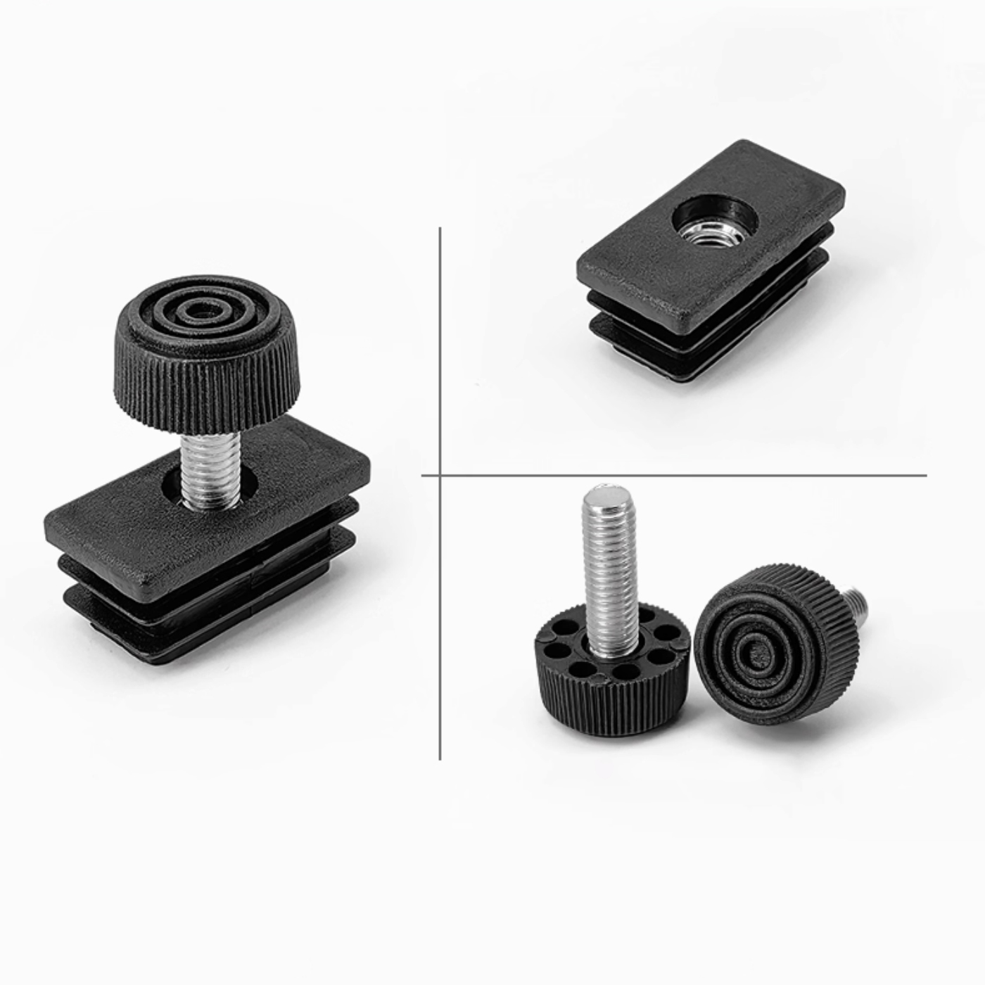 Тавилгын тэнцүүлэгчтэй квадратад суух хөл 20х40мм -